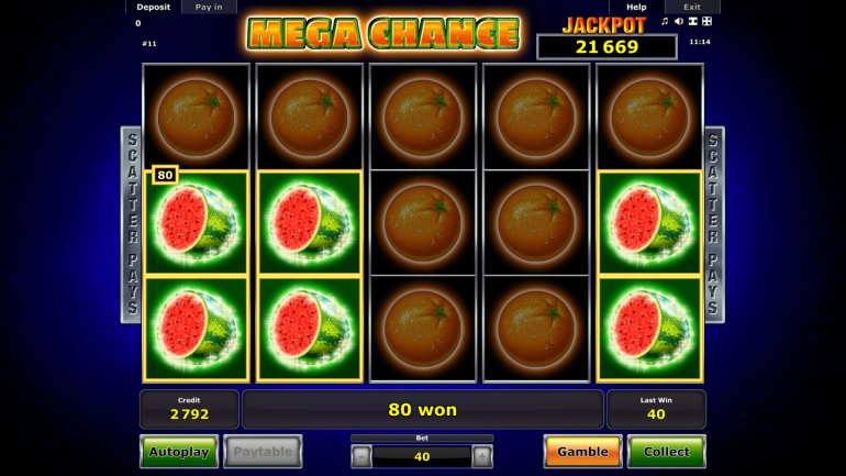 игровой автомат Мега-шанс от Новоматик